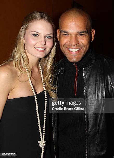 Jennifer Morrison and Amaury Nolasco pose at the 25th Annual Artios Awards at The Times Center on November 2, 2009 in New York City.