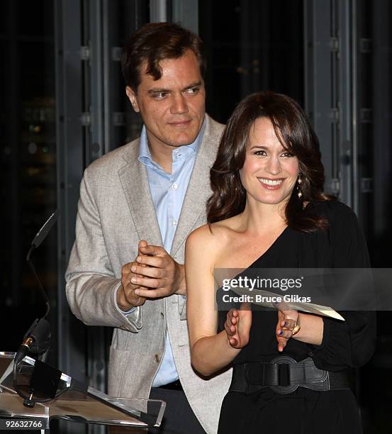 Michael Shannon and Elizabeth Reaser at the 25th Annual Artios Awards at The Times Center on November 2, 2009 in New York City.