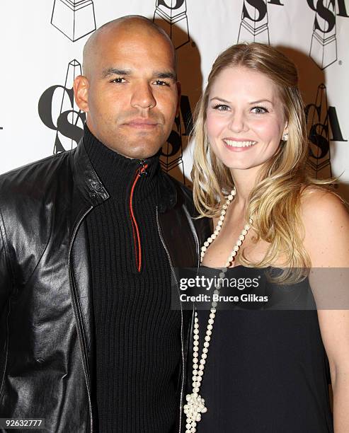 Amaury Nolasco and Jennifer Morrison pose at the 25th Annual Artios Awards at The Times Center on November 2, 2009 in New York City.