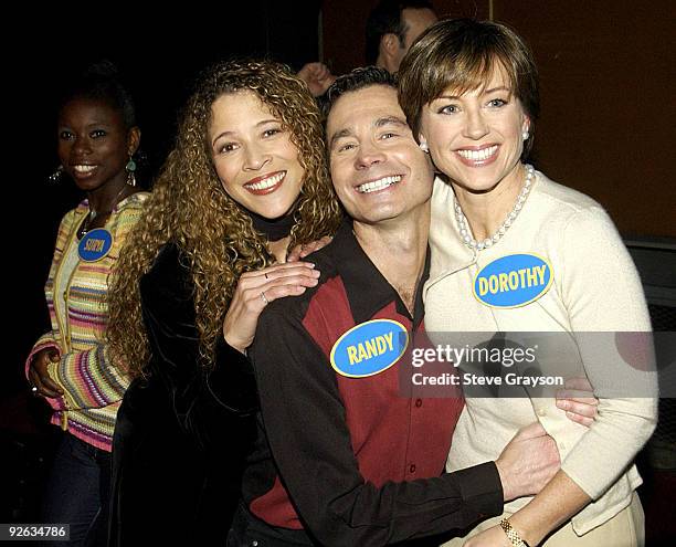 "Champions on Ice" / "Family Feud" contestants l-r Surya Bonaly, Tai Babilonia, Randy Gardner and Dorothy Hamill.