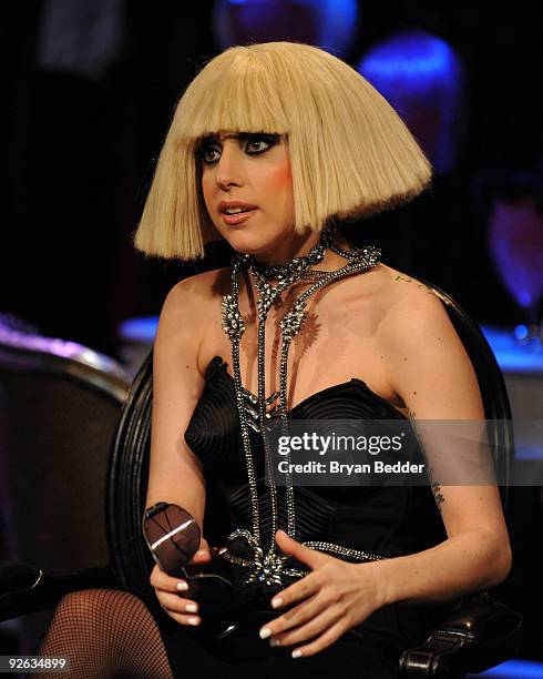 Recording artist Lady Gaga visits fuse TV's "On The Record" at fuse Studios on November 3, 2009 in New York City.