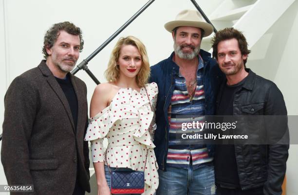 Actor Paul Walling, model Shantel VanSanten, actor Victor Webster, and actor Will Kemp attend Charcoal Collection by Corran Brownlee opening...