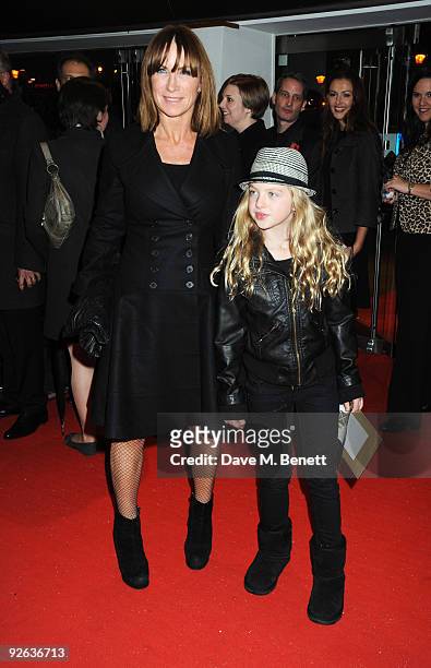 Meg Matthews attends the World premiere of 'A Christmas Carol', at the Odeon Leicester Square on November 3, 2009 in London, England.