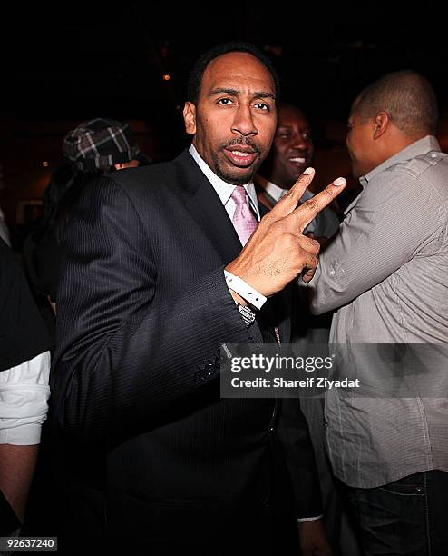 Steven A. Smith attends the Kerry RHODES Foundation black tie VIP dinner and celebrity bowling bash at Lucky Strike Lanes & Lounge on November 2,...