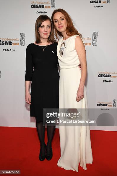 Leonor Seraille and Laetitia Dosch arrive at the Cesar Film Awards