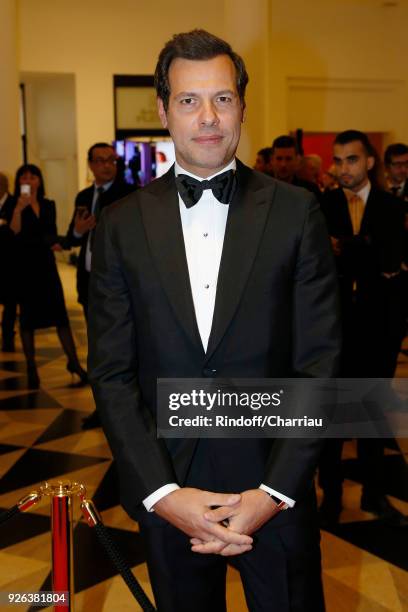 Laurent Lafitte arrives at the Cesar Film Awards 2018 At Salle Pleyel on March 2, 2018 in Paris, France.