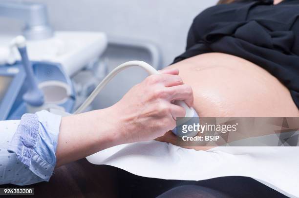 Gynecology appointment: second term fetal ultrasound.