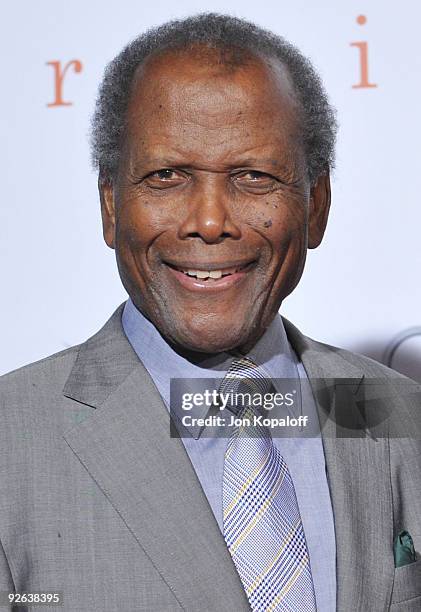 Actor Sidney Poitier arrives at the Los Angeles Premiere "Precious: Based On The Novel Push By Sapphire" at Grauman's Chinese Theatre on November 1,...