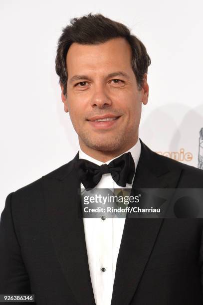 Laurent Lafitte arrives at the Cesar Film Awards 2018 At Salle Pleyel on March 2, 2018 in Paris, France.