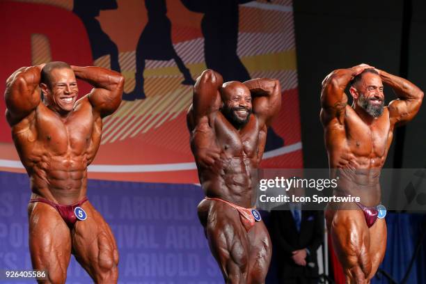 David Henry , Charles Dixon , and Gaetano Cisternino Jr. Compete in the Arnold Classic 212 as part of the Arnold Sports Festival on March 2 at the...