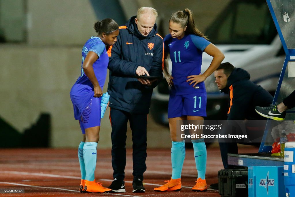Denmark v Holland -Algarve Cup Women