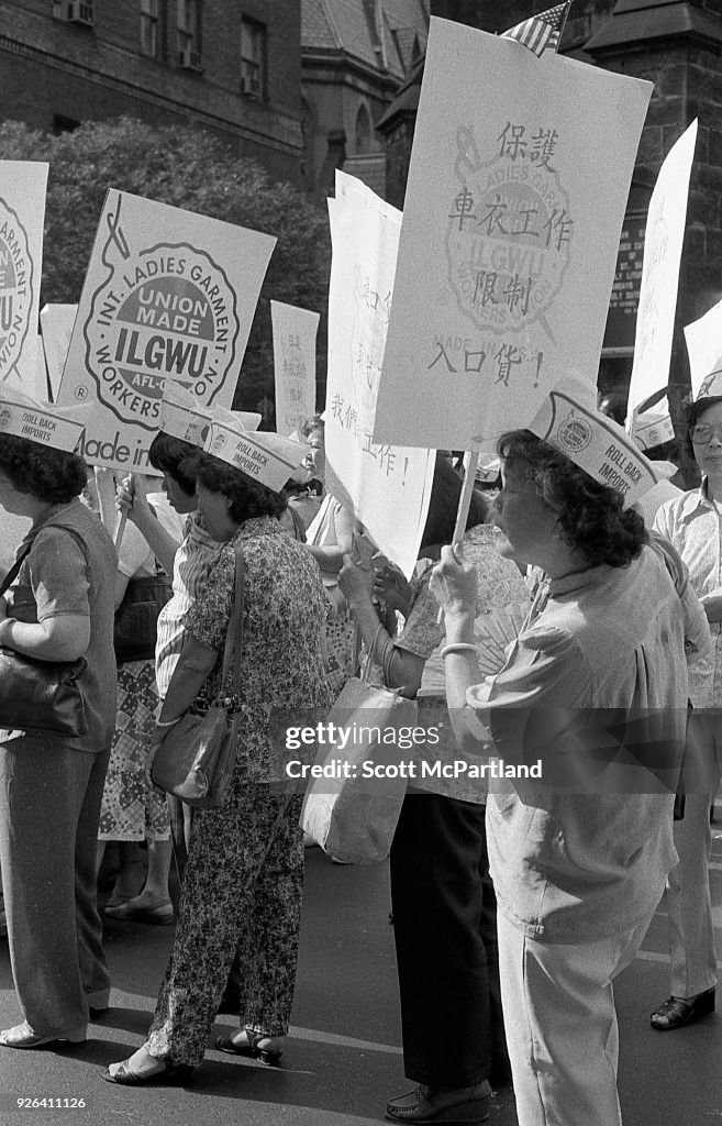Laborers Protesting, Ladies Garment Workers Union Rally 1983