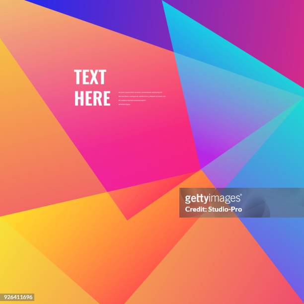 colorful geometric background - bright stock illustrations