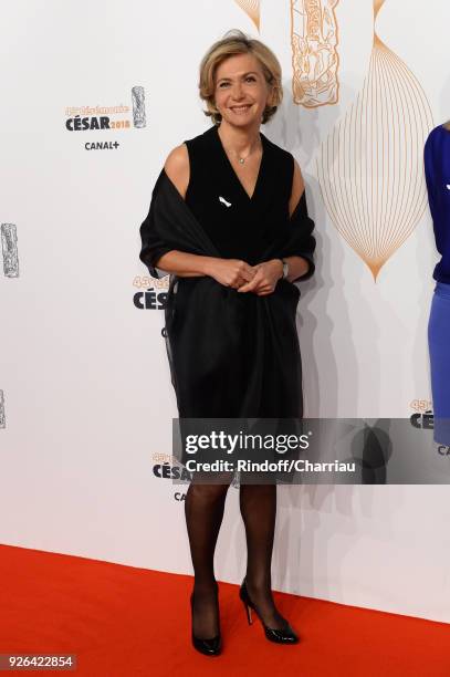 Valerie Pecresse arrives at the Cesar Film Awards 2018 At Salle Pleyel on March 2, 2018 in Paris, France.