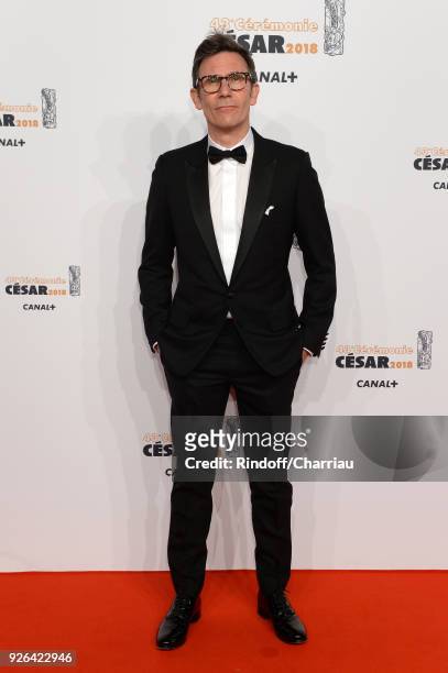 Michel Hazanavicius arrives at the Cesar Film Awards 2018 at Salle Pleyel on March 2, 2018 in Paris, France.