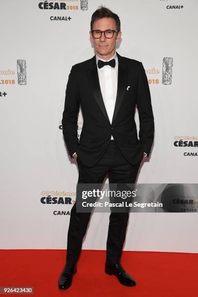 Michel Hazanavicius arrives at the Cesar Film Awards 2018 at Salle Pleyel on March 2, 2018 in Paris, France.