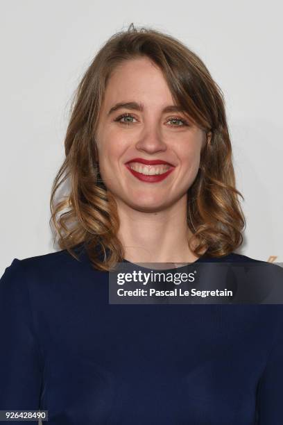 Adele Haenel arrives at the Cesar Film Awards 2018 At Salle Pleyel on March 2, 2018 in Paris, France.