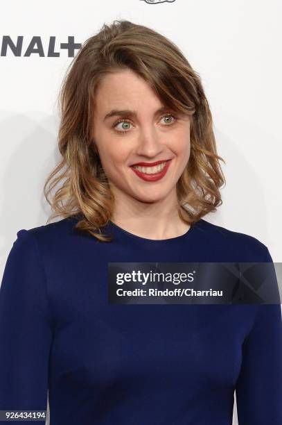 Adele Haenel arrives at the Cesar Film Awards 2018 At Salle Pleyel on March 2, 2018 in Paris, France.