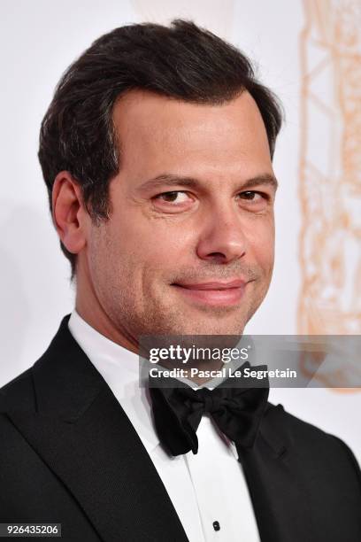 Laurent Lafitte arrives at the Cesar Film Awards 2018 At Salle Pleyel on March 2, 2018 in Paris, France.