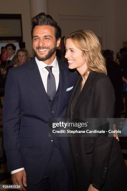 Maxim Nucci and Isabelle Ithurburu at Salle Pleyel on March 2, 2018 in Paris, France.