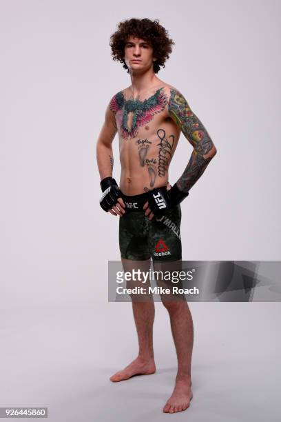 Sean O'Malley poses for a portrait during a UFC photo session on February 28, 2018 in Las Vegas, Nevada.
