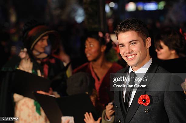 Factor contestant Joe McElderry arrives for the World Film Premiere of Disney's 'A Christmas Carol' at the Odeon Leicester Square on November 3, 2009...