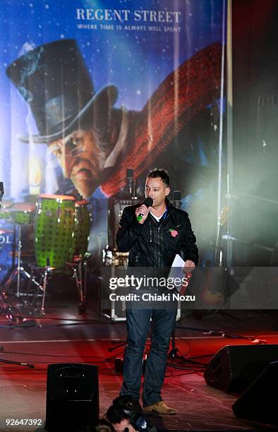 Toby Anstis attends the annual switch on of Regent Street Christmas Lights on November 3, 2009 in London, England.