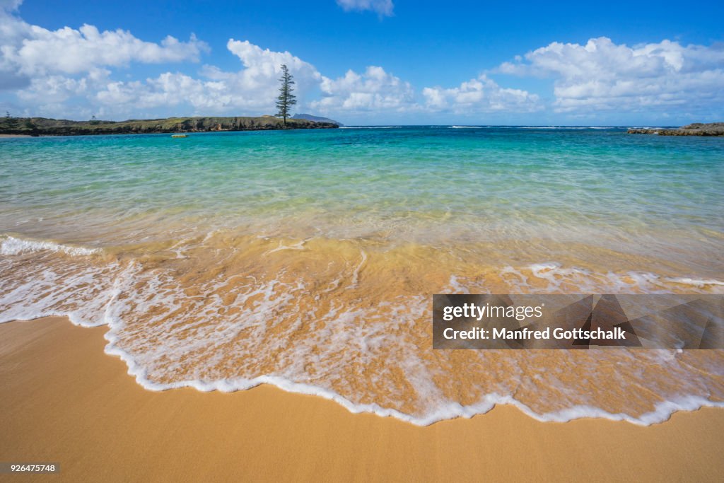 Sandy beach at Emily Bay Norfolk Island
