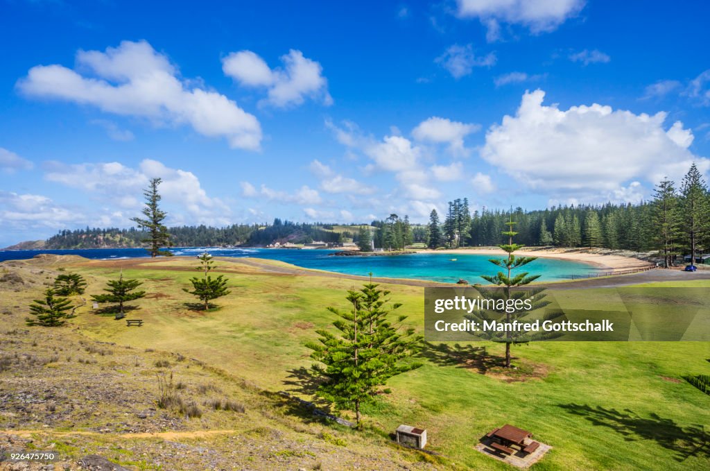 Picnic ground at Emily Bay Norfolk Island