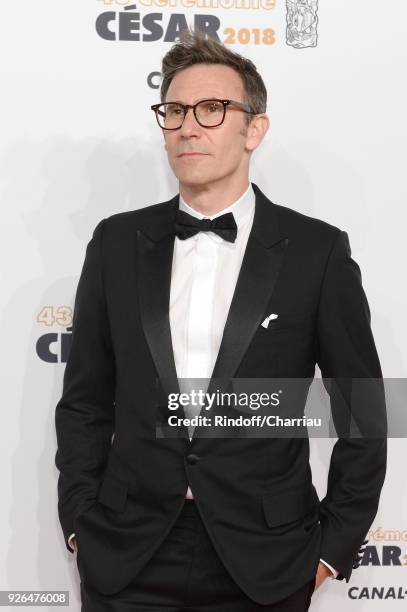 Michel Hazanavicius arrives at the Cesar Film Awards 2018 At Salle Pleyel on March 2, 2018 in Paris, France.