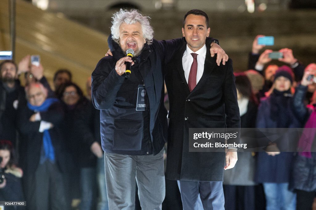 Five Star Movement Leader Luigi Di Maio Hosts Closing General Election Campaign Rally