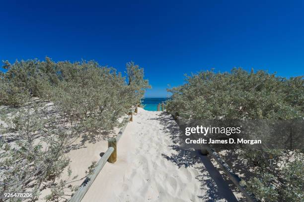 Walkway to white sand beach in Western Australia on April 1st 2012 in Western Australia