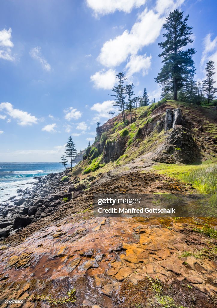 Norfolk Island east coast at Cascade Bay