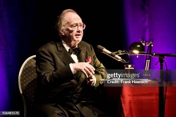 German opera singer Rene Kollo performs live on stage during a concert at the Admiralspalast on March 2, 2018 in Berlin, Germany.