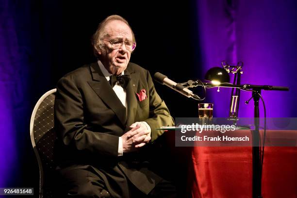 German opera singer Rene Kollo performs live on stage during a concert at the Admiralspalast on March 2, 2018 in Berlin, Germany.