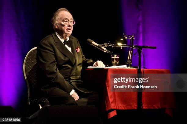 German opera singer Rene Kollo performs live on stage during a concert at the Admiralspalast on March 2, 2018 in Berlin, Germany.