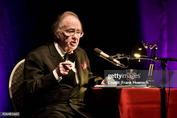 German opera singer Rene Kollo performs live on stage during a concert at the Admiralspalast on March 2, 2018 in Berlin, Germany.