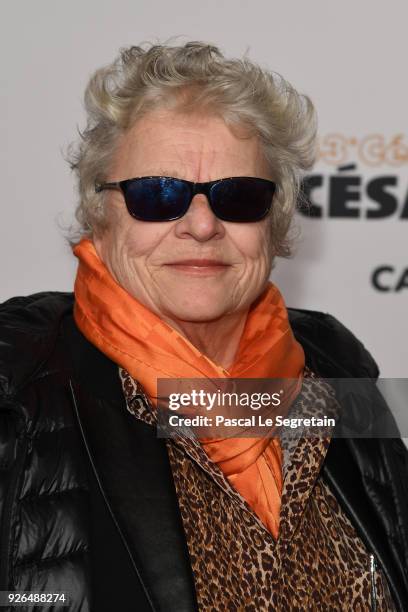 Josee Dayan arrives at the Cesar Film Awards 2018 at Salle Pleyel on March 2, 2018 in Paris, France.