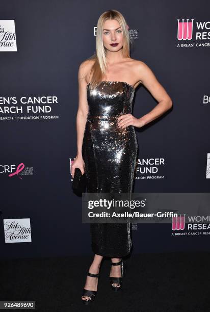 Model Jessica Hart attends Women's Cancer Research Fund's An Unforgettable Evening Benefit Gala at the Beverly Wilshire Four Seasons Hotel on...