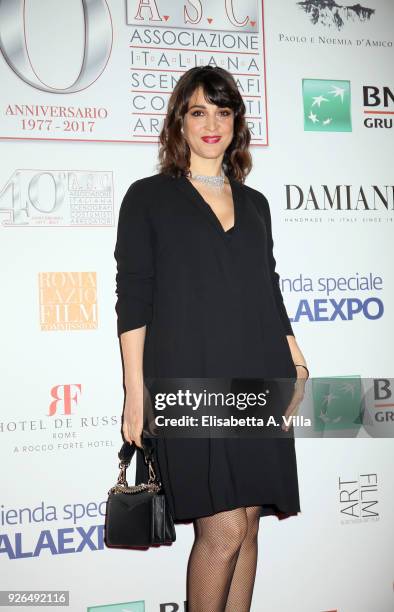 Donatella Finocchiaro attends the ASC 40th anniversary party at Palazzo delle Esposizioni on March 2, 2018 in Rome, Italy.