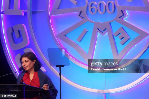 Meher Tatna attends the 55th Annual International Cinematographers Guild Publicists Awards at The Beverly Hilton Hotel on March 2, 2018 in Beverly...