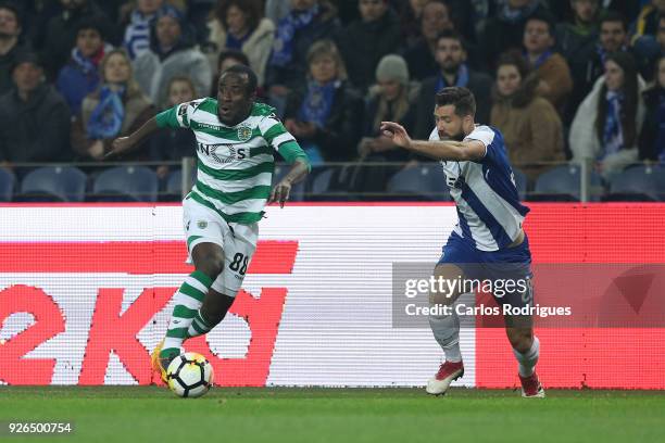 Sporting CP forward Seydou Doumbia from Ivory Coast during the Portuguese Primeira Liga match between FC Porto and Sporting CP at Estadio do Dragao...