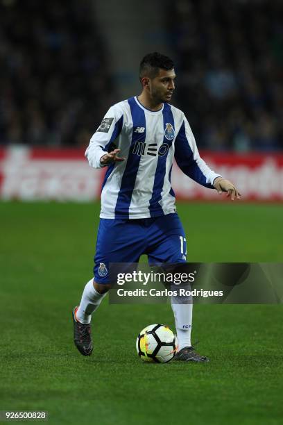 Porto forward Jesus Corona from Mexico during the Portuguese Primeira Liga match between FC Porto and Sporting CP at Estadio do Dragao on March 2,...