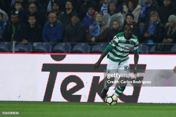 Sporting CP forward Seydou Doumbia from Ivory Coast during the Portuguese Primeira Liga match between FC Porto and Sporting CP at Estadio do Dragao...