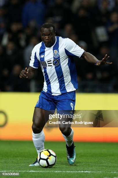 Porto forward Vincent Aboubakar from Camaroes during the Portuguese Primeira Liga match between FC Porto and Sporting CP at Estadio do Dragao on...