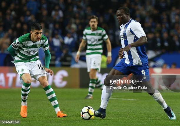 Porto forward Vincent Aboubakar from Cameroon in action during the Primeira Liga match between FC Porto and Sporting CP at Estadio do Dragao on March...