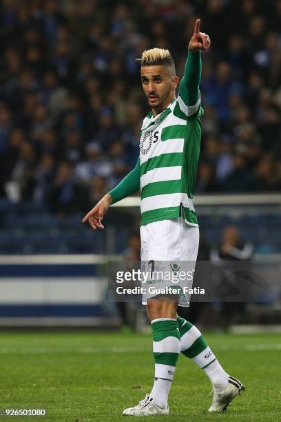 Sporting CP forward Ruben Ribeiro from Portugal in action during the Primeira Liga match between FC Porto and Sporting CP at Estadio do Dragao on...