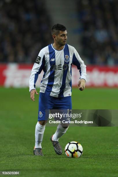 Porto forward Jesus Corona from Mexico during the Portuguese Primeira Liga match between FC Porto and Sporting CP at Estadio do Dragao on March 2,...