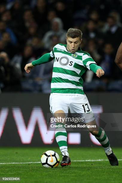 Sporting CP defender Stefan Ristovki from Macedonia during the Portuguese Primeira Liga match between FC Porto and Sporting CP at Estadio do Dragao...