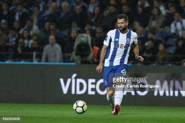 Porto defender Felipe from Brazil during the Portuguese Primeira Liga match between FC Porto and Sporting CP at Estadio do Dragao on March 2, 2018 in...
